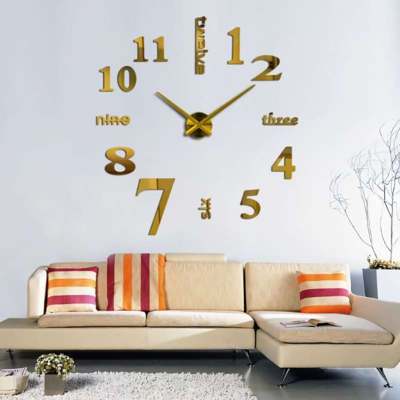 Promo Taffware Jam Dinding Besar Diy Giant Wall Clock Quartz Creative Design 80 130cm Diy 101 Di Seller Candystore77 Kab Bogor Jawa Barat Blibli