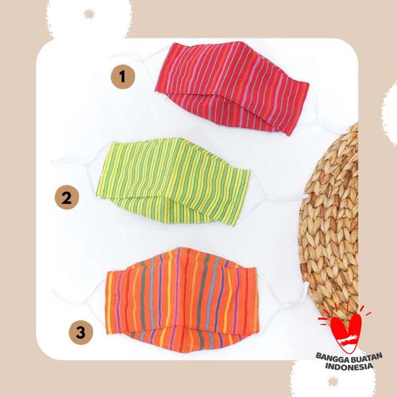Jual Masker Kain 3 Ply Lurik Pop Up Online November 2020 Blibli