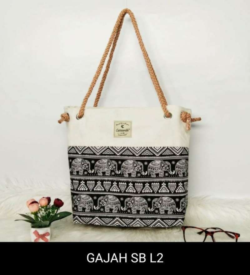 FZ TOTEBAG WANITA RESLETING TAS TOTE BAG KANVAS BUAT SHOPPING BAG