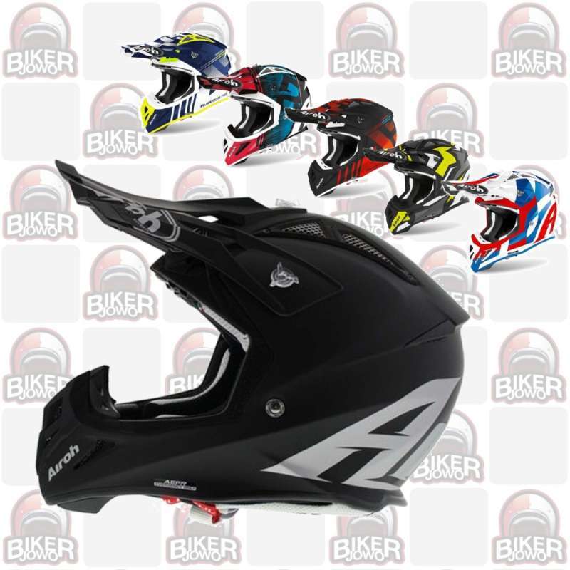 Jual Helm Cross Airoh Aviator Ace 09.AMAZE RED GLOSS di Seller
