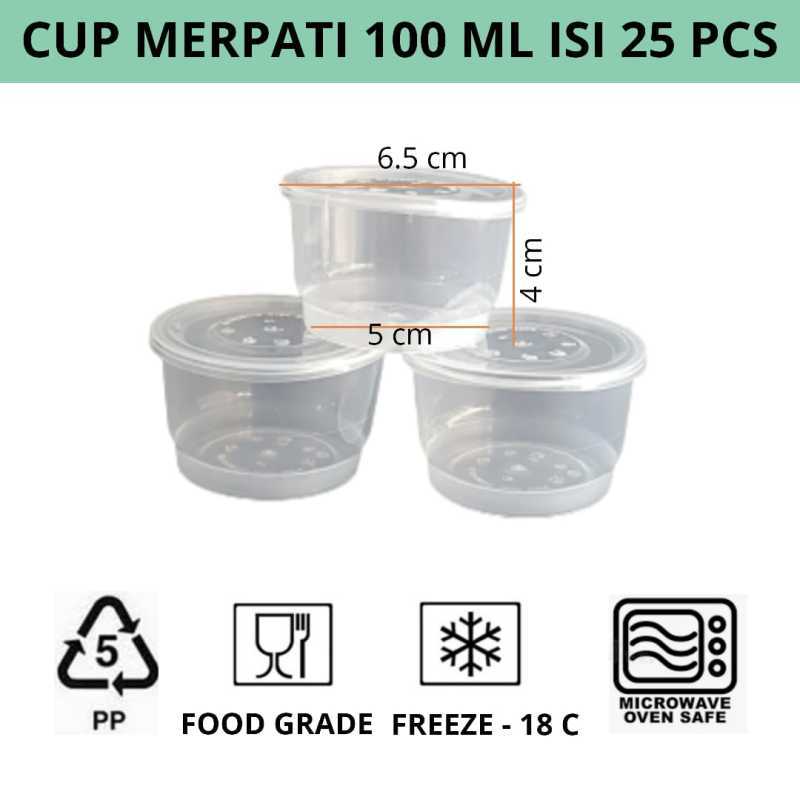 Jual Cup Merpati Puding 100 ml / Gelas Puding Slime Selai ...