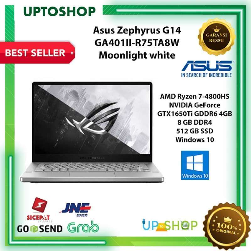 Jual Asus Zephyrus G14 Ga401ii R75ta8w Gaming Laptop Amd Ryzen 7 4800hs 8gb Ddr4 512gb Ssd 14 Inch Fhd Win 10 Online November 2020 Blibli Com