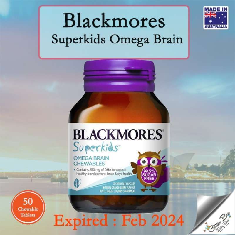Blackmores superkids omega brain online 50 chewables