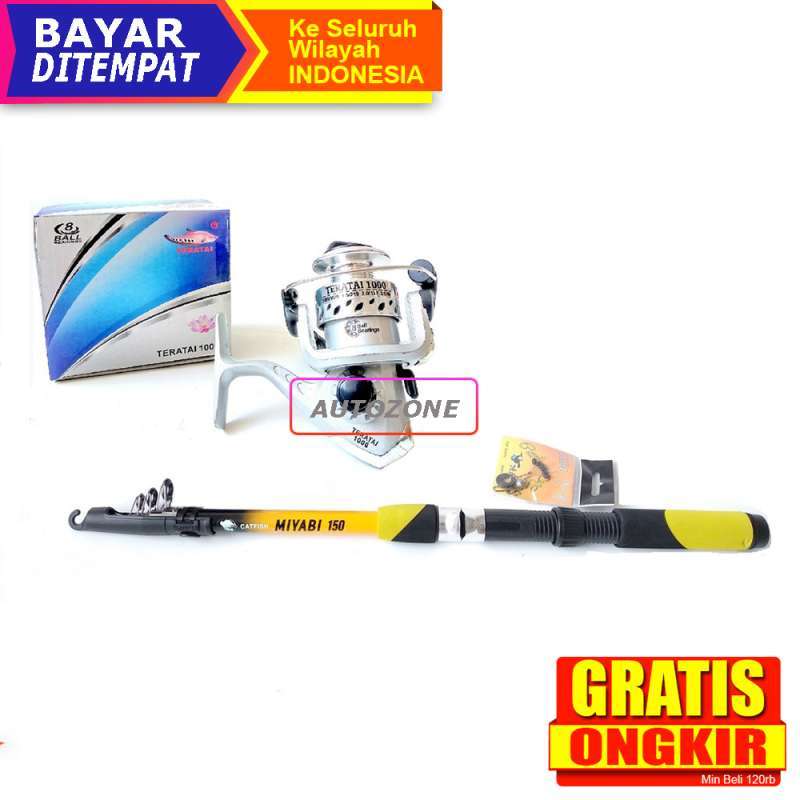 Jual SET PANCING REEL UK 1000 DENGAN 8 BEARINGS SPOOL ALMUNIUM JORAN ANTENA  MIYABI 150 KUALITAS JEPANG Online Desember 2020 | Blibli