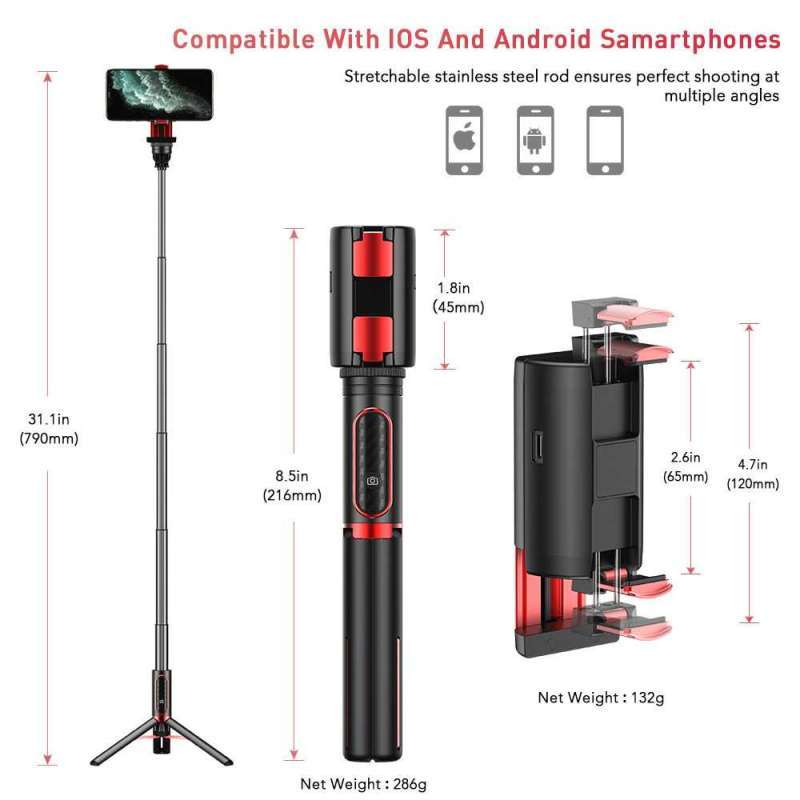 Jual Apexel Tongsis Gimbal Stabilizertripod Smartphone With Remote Apl D8 Online Januari 2021 Blibli