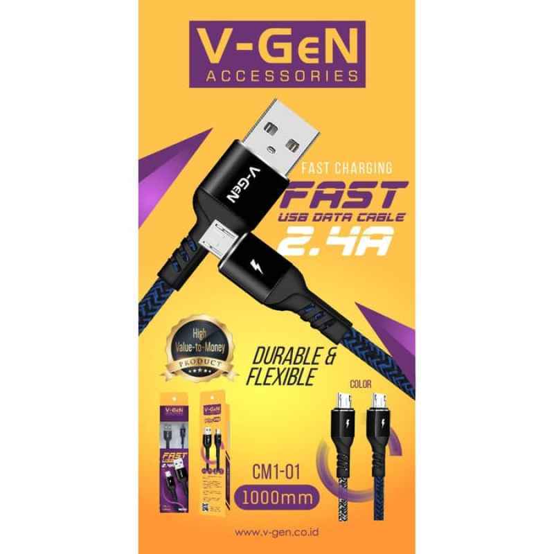 kabel data microusb v gen cm1 01 fast charging qc 3 0 micro usb vgen