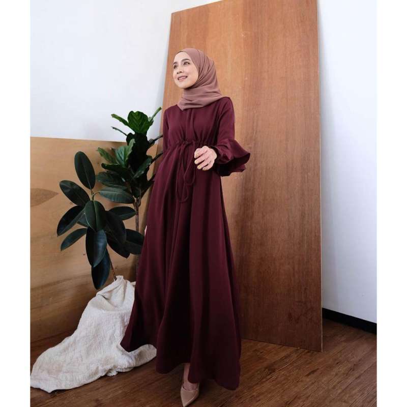 Jual Gamis Hijab Dress Murah Wanita Muslim Terbaru Aurora Online Maret 2021 Blibli