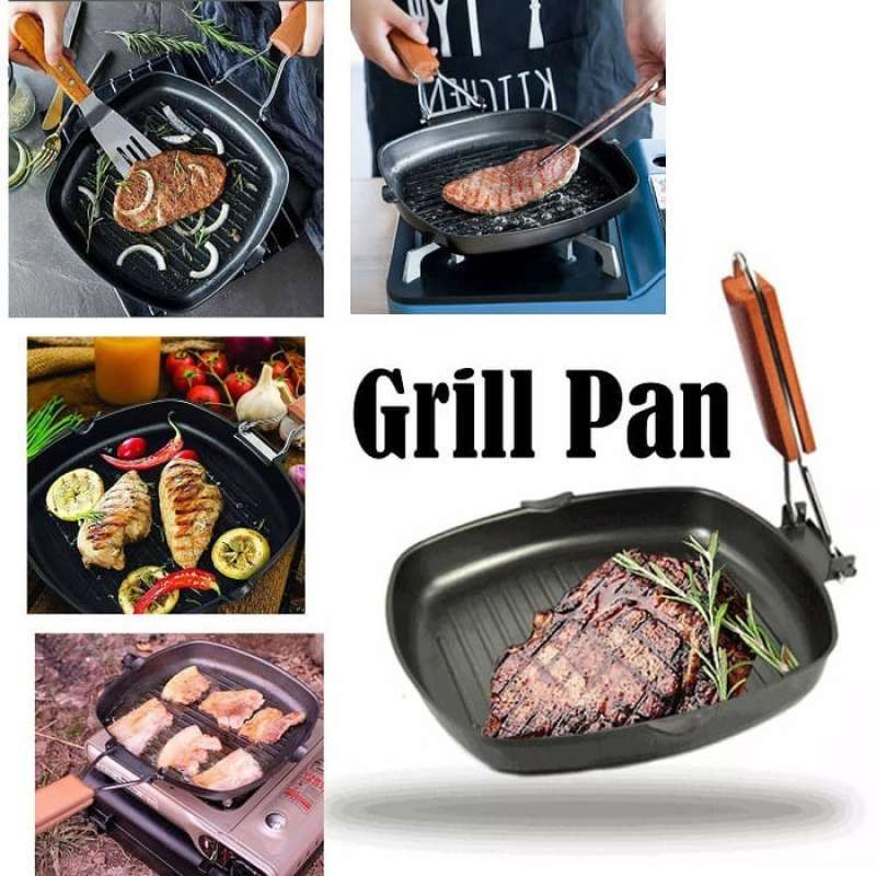 Square Grill Pan Telfon Wajan Panggang Goreng Bbq Bakar Sate Kotak 20 Terbaru Juli 2021 Harga Murah Kualitas Terjamin Blibli