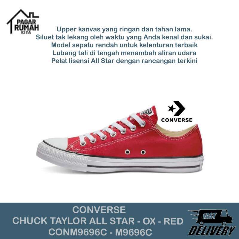 converse ox red