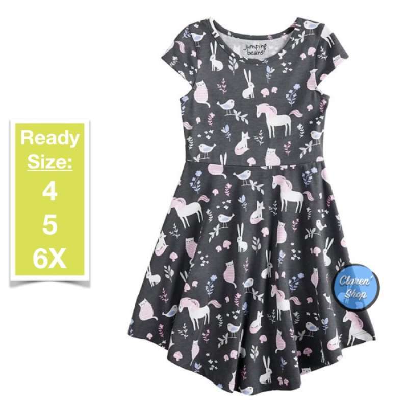 Jual Gratis Ongkir Jumping Beans Girl Dress Ss Recess Dark Grey Animals Branded Original 4 Di Seller Toko Kancil Serua Kota Depok Blibli