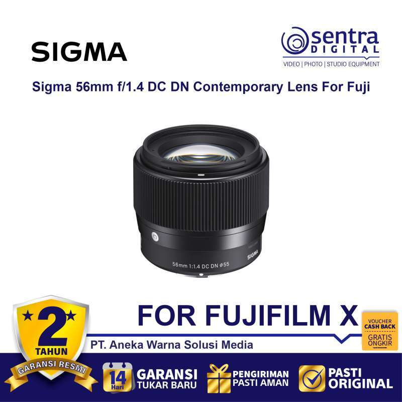 Jual Sigma 56mm DC Dn Contemporary (c) For Fuji X-mount Di
