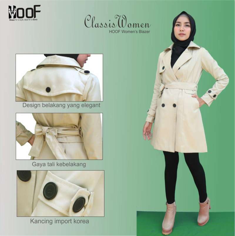 Baju best sale coat perempuan