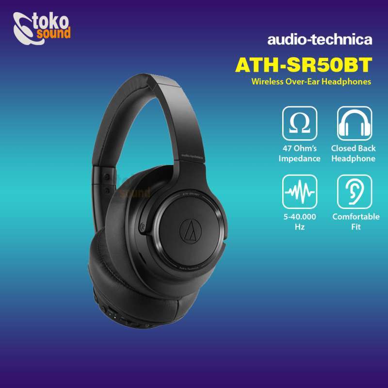 Audio Technica Ath Sr50 Sr 50 Bt Audio-Technica Wireless Headphone