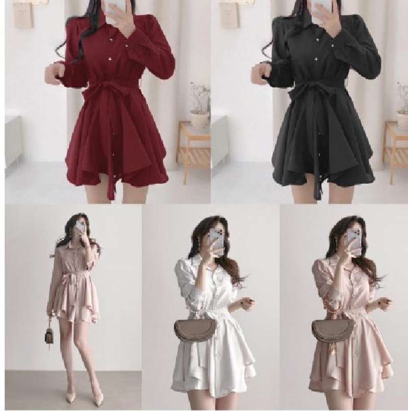 Mini dress casual korea discount