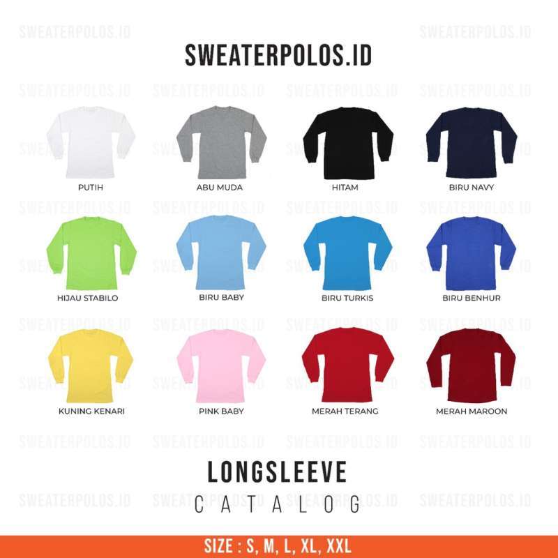 Jual Kaos Lengan Panjang Biru Benhur Wanita 100 Soft Cotton Combed Terbaru Juli 2021 Blibli