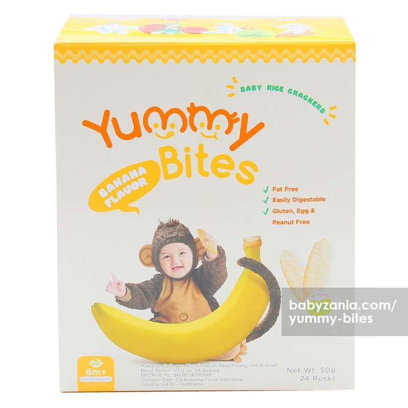 Promo Yummy Bites Rice Crackers Pisang 25gr Biskuit Bayi Cemilan Snack Anak Mpasi Usia 6 Bulan Ke Atas Di Seller Azkia Baby Shop Kota Medan Sumatera Utara Blibli