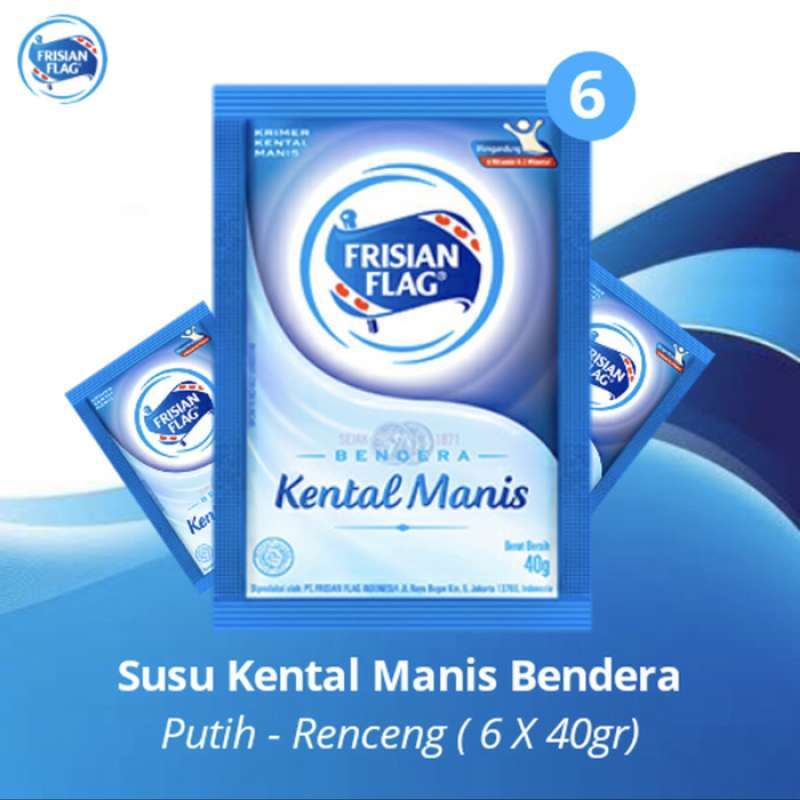 Jual Susu Bendera Kental Manis Putih Frisian Flag 40g 6 Sachet Online April 2021 Blibli