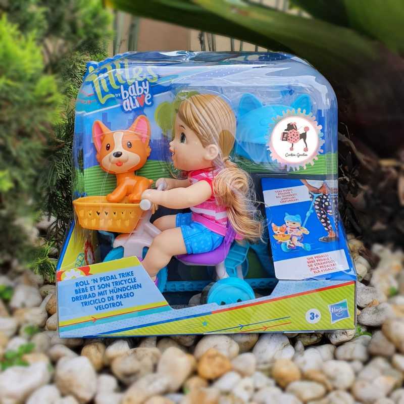 Muñeca baby alive littles roll n pedal trike sales