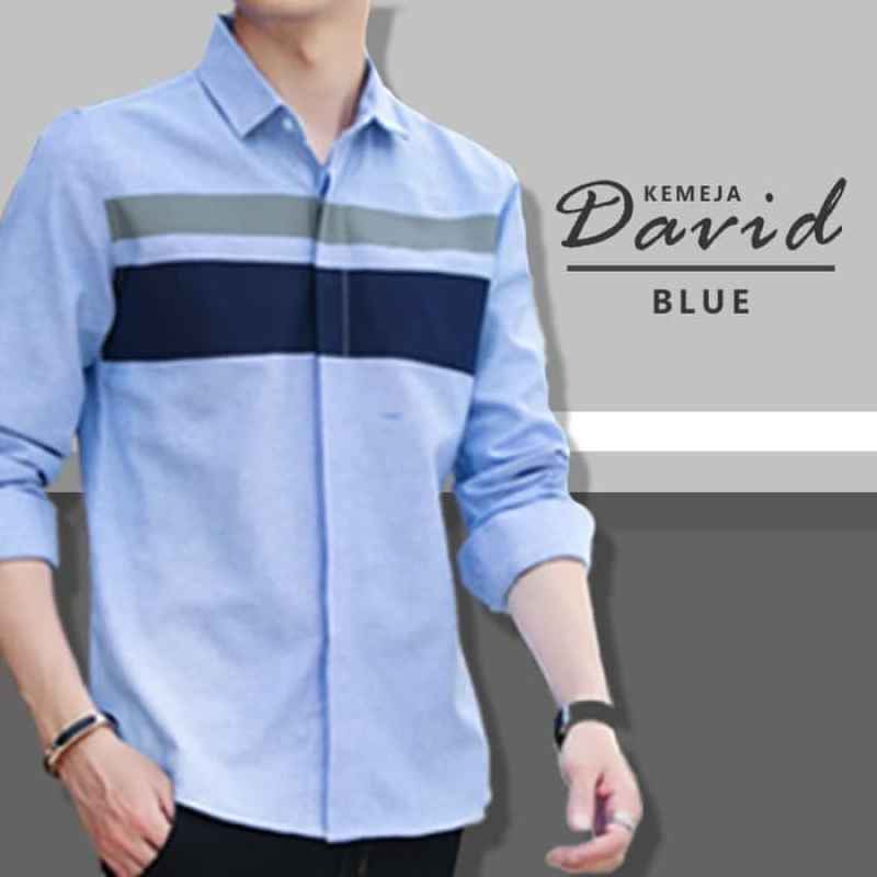 Jual David Baju Kemeja Polos Pria Lengan Panjang Kemeja Formal Cowok Online Februari 2021 Blibli