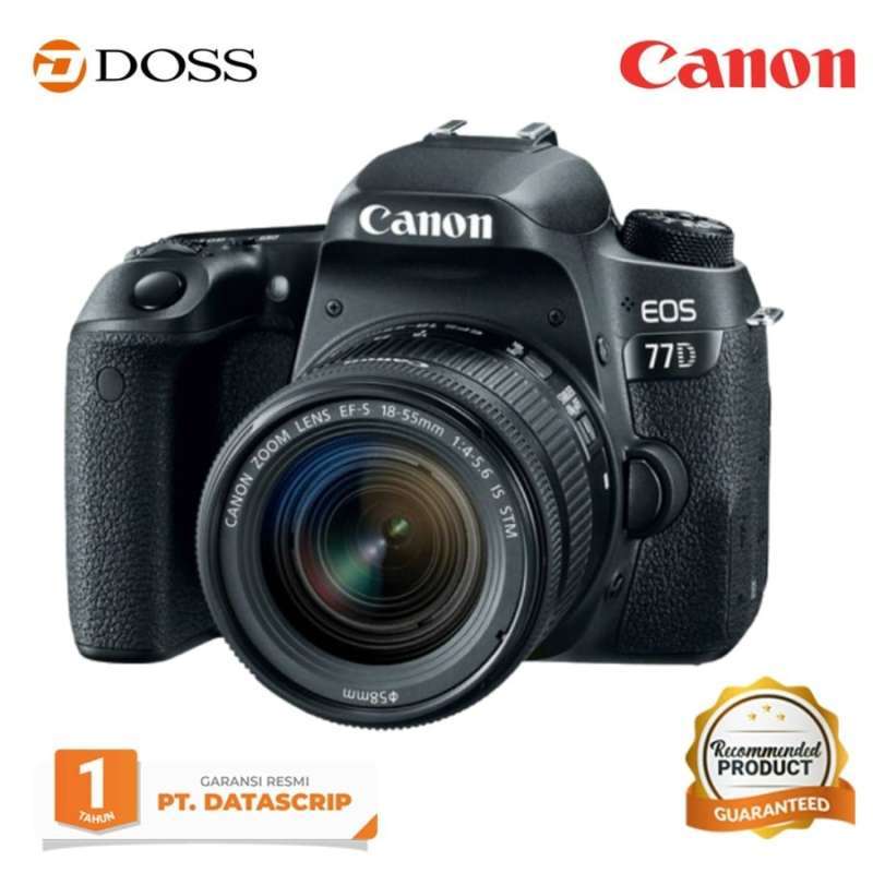 doss canon eos 77d dslr camera with 18 55mm lens