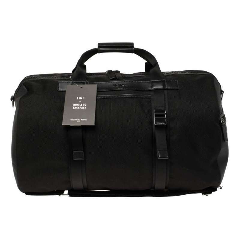 michael kors black duffle