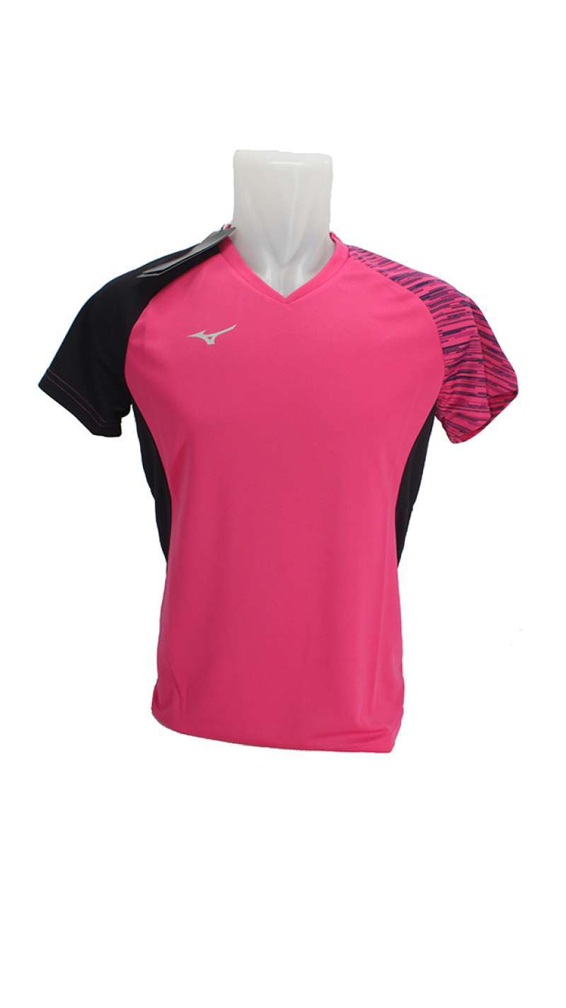 Mizuno Apparel 8701 Woman s Jersey Badminton Pink Black