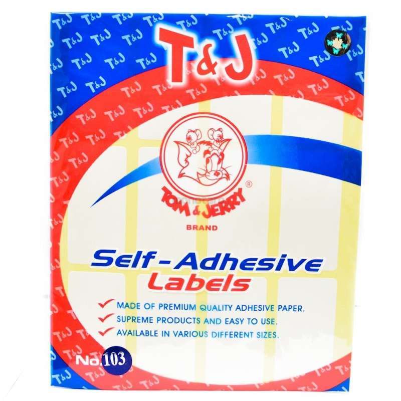 LABEL T&J NO.103 (DUS) @25 PLASTIK / 1 DUS