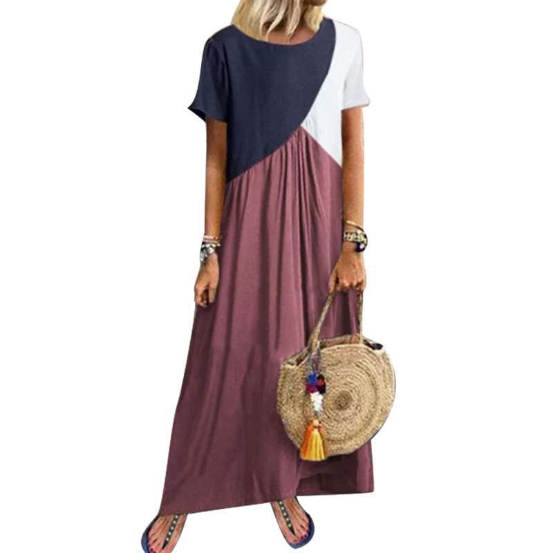 Bluelans Round Neck Color Blocking 