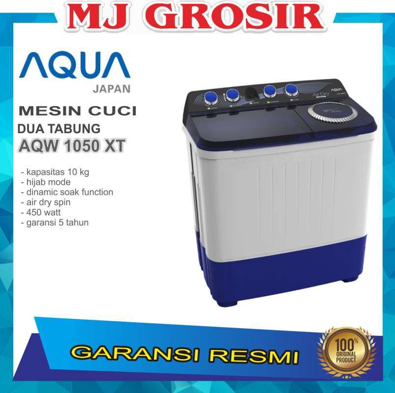 Jual Mesin Cuci Aqua Japan Qw1050xt 10kg 2 Tabung 1050xt 10 Kg 1050 Hijab Online April 2021 Blibli Lg menggunakan teknologi roller jet pulsator yang menghasilkan cucian tetap lembut dan bersih. mesin cuci aqua japan qw1050xt 10kg 2 tabung 1050xt 10 kg 1050 hijab