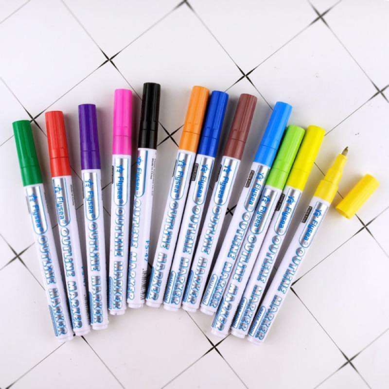 Jual 8 12pc Acrylic Paint Pens For Rock Painting Ceramic Porcelain Glass Wooden Kit Online Maret 2021 Blibli New 12/24 pcs set sanford sharpie oil marker pens colored markers art pen permanent colour marker pen office stationery 1mm nib. blibli