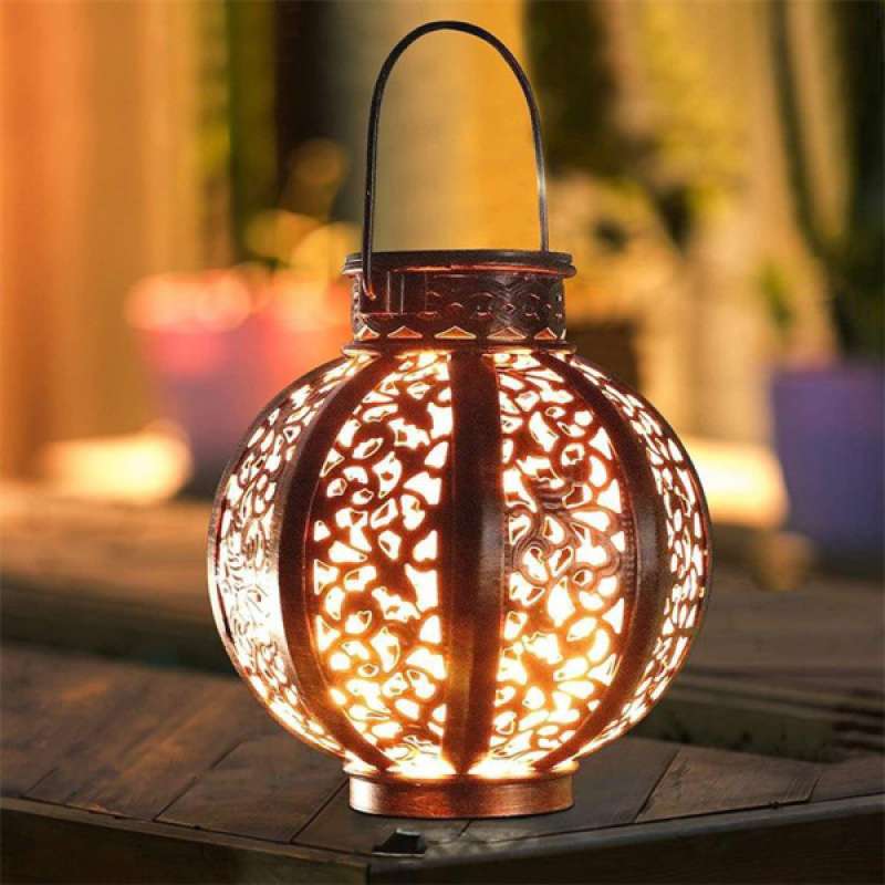 Jual Solar Lantern Outdoor Hanging Lanterns Lighting Solar Powered Ip65 Outdoor Decor Online April 2021 Blibli