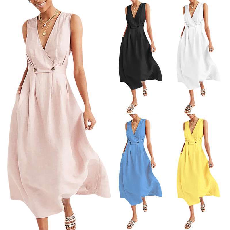 long sleeveless maxi dresses