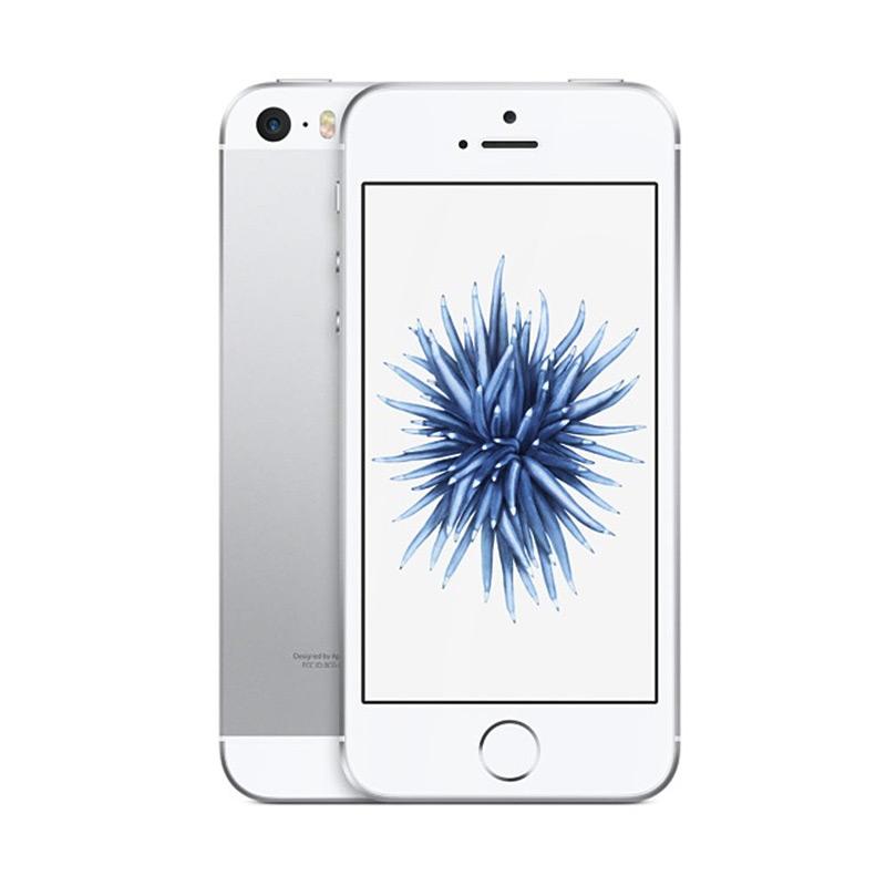 Apple iPhone SE 64GB Smartphone - Silver [Garansi Internasional]