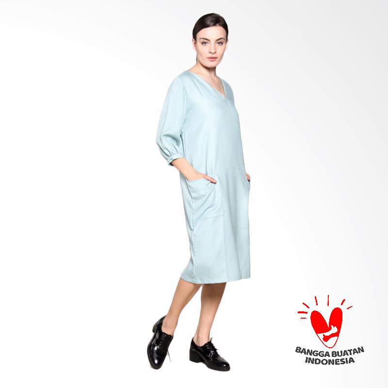 Simple Ladies Linen Look Dress - Tosca 