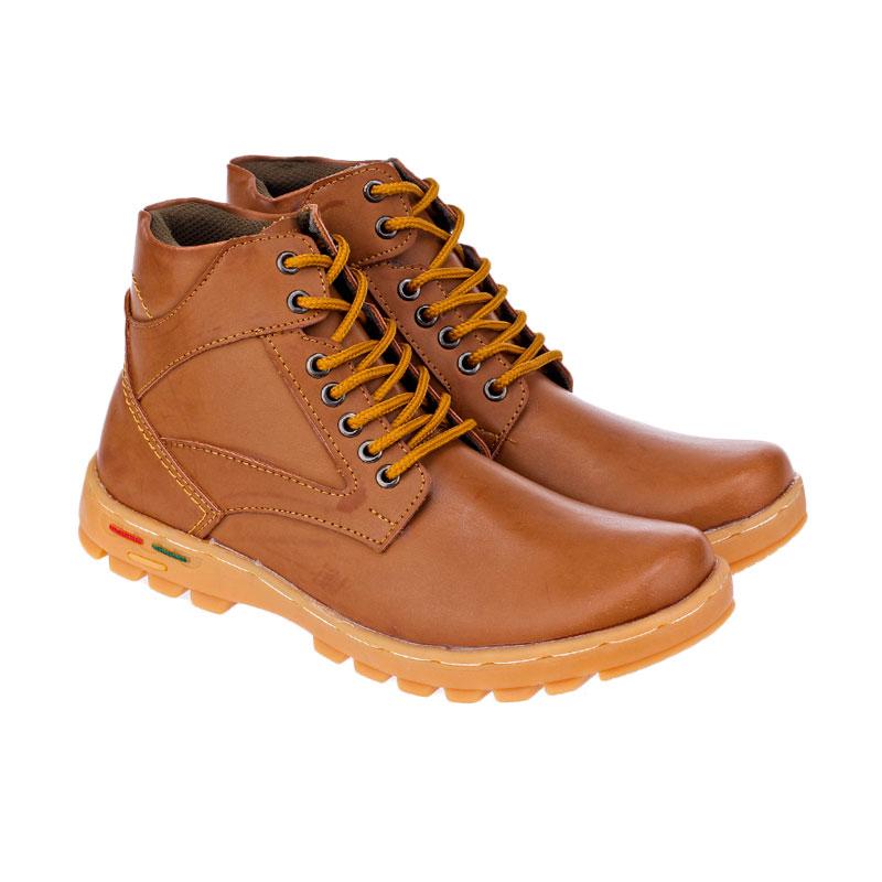 Raindoz Valeray Sepatu Boot Pria - Brown