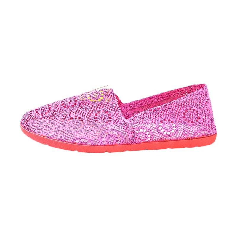 OEM MSID Sepatu Flat Shoes Slip On Wanita 02 - Pink
