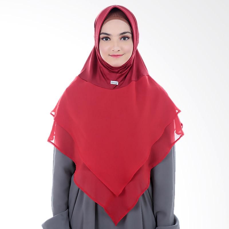 Atteenahijab Alifa Balqis Basic Hijab - Dark Red