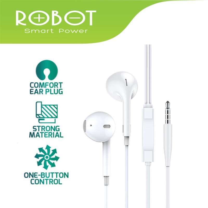 Promo Wired Earphone ROBOT RE10 Headset 