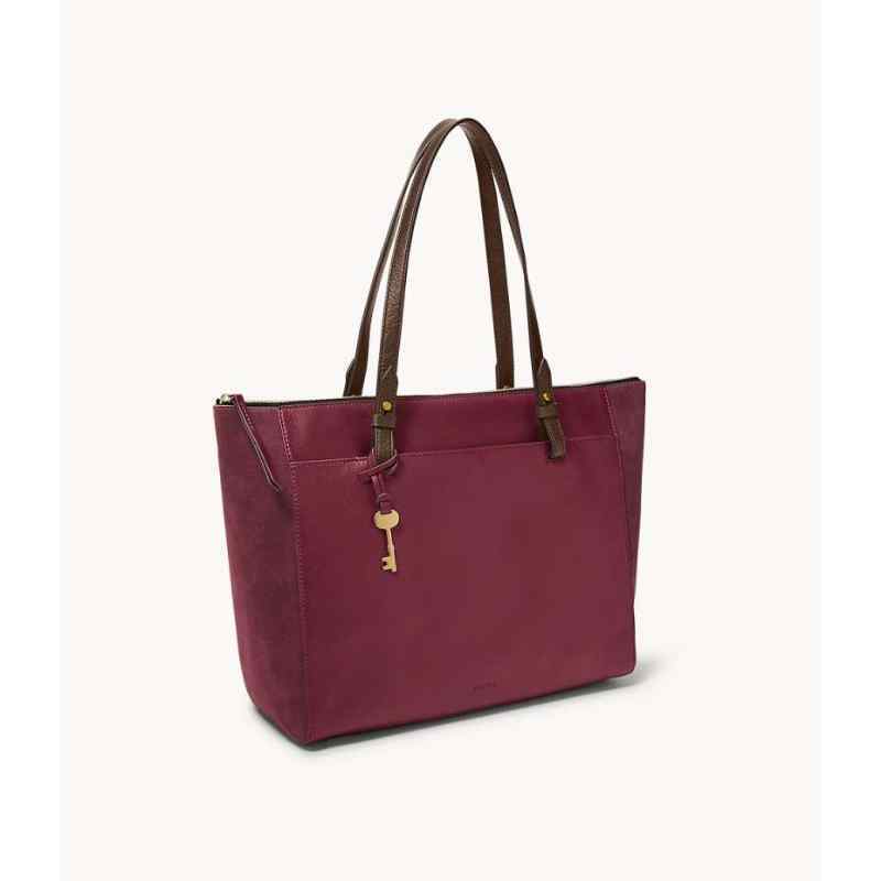 Fossil rachel satchel sales red