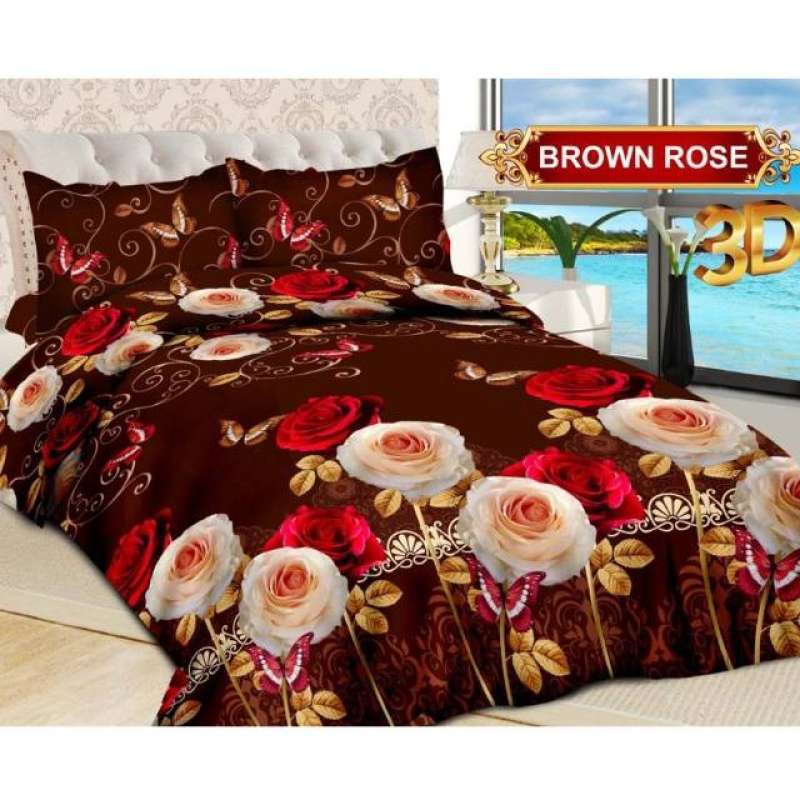 Jual Sprei Bonita 180x200 Brown Rose Online April 2021 Blibli