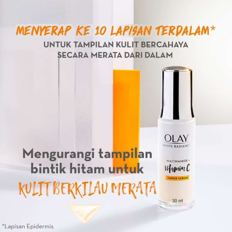 Olay White Radiance Niacinamide Vitamin C Super Serum 30 Ml Terbaru Agustus 2021 Harga Murah Kualitas Terjamin Blibli