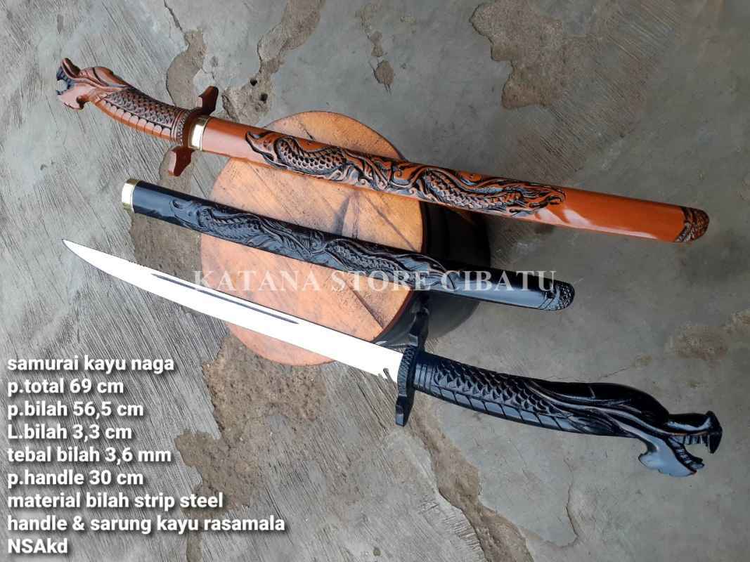 Jual Pedang Samurai Kayu Naga Murah Mei 2021 Blibli
