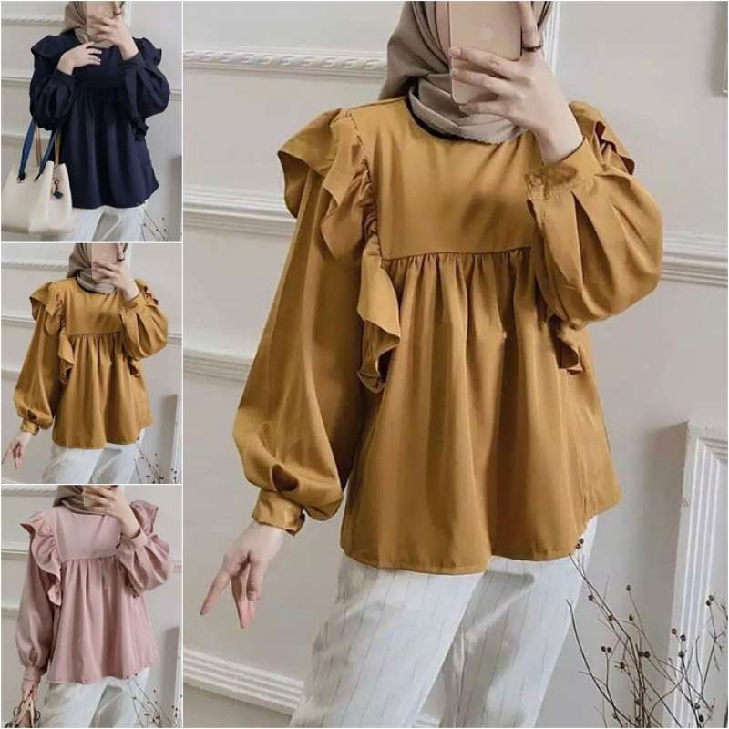 Pakaian Blouse Wanita Dewasa Kekinian Gamora Blouse Terbaru Juli 2021 Harga Murah Kualitas Terjamin Blibli