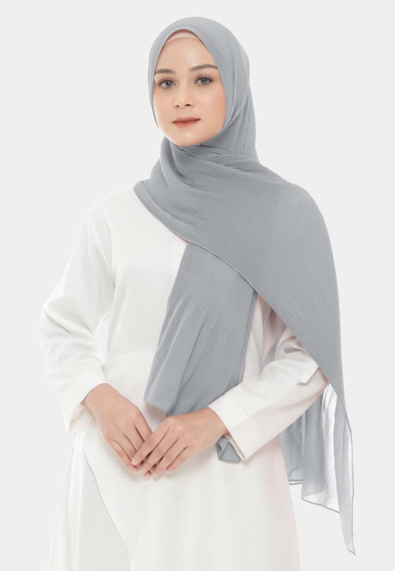 Pashmina Plisket Pasmina Plit Panjang 175 X 75 - Kerudung pashmina plisket