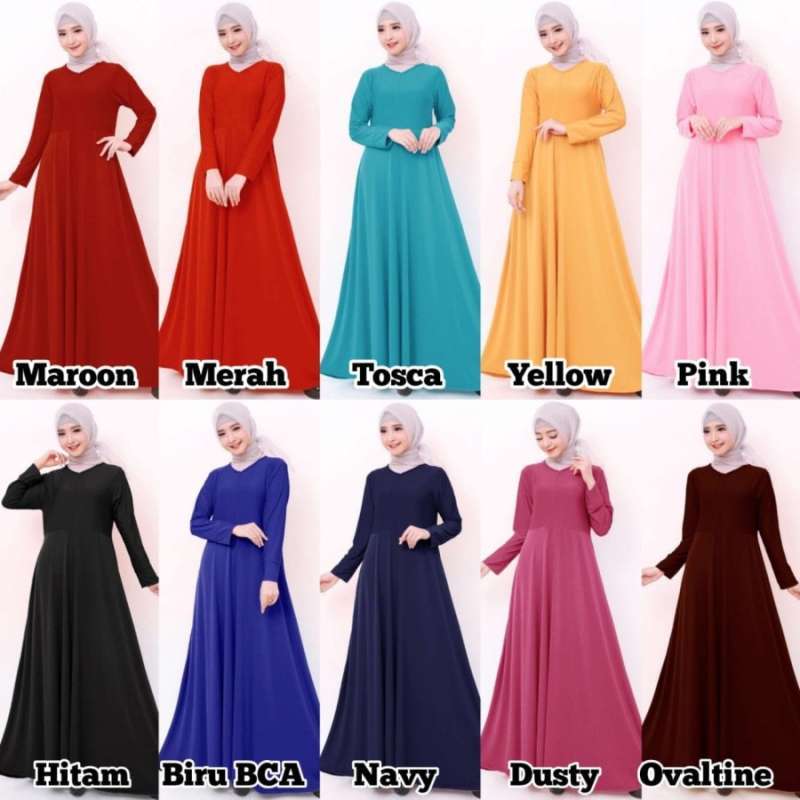 Jual Gamis Jersey Gamis Polos Gamis Busui Rok Payung Baju Gamis Wanita Murah Mei 2021 Blibli