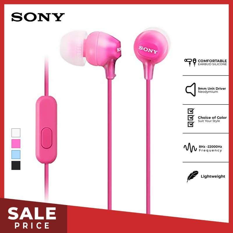 Promo Sony MDR EX15AP Handsfree In ear Pink SONY Earphone