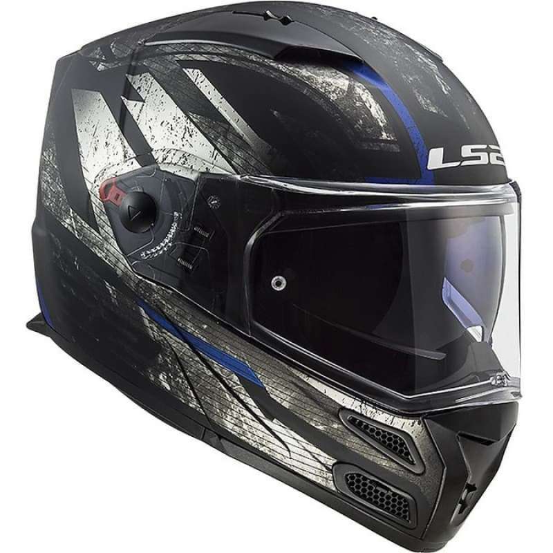 Jual Ls2 Ff324 Metro Evo Matt Black Titanium Blue | Helm Full Face |Modular  di Seller Bertcont - Indonesia | Blibli