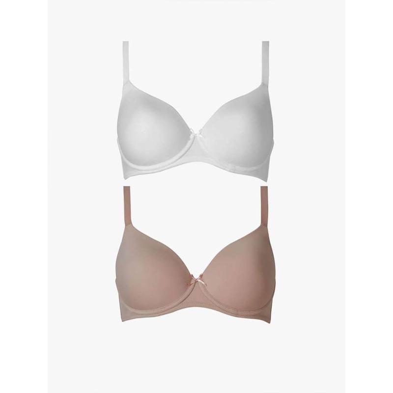 2 Pack Padded Full Cup T-Shirt Bras 