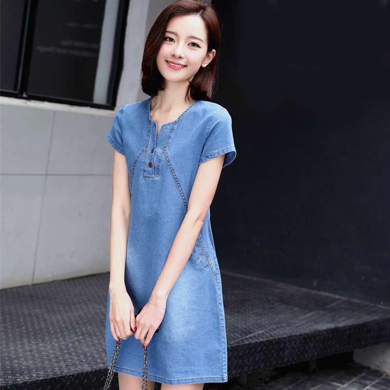 Promo OEM Womens Sexy Denim Dress 