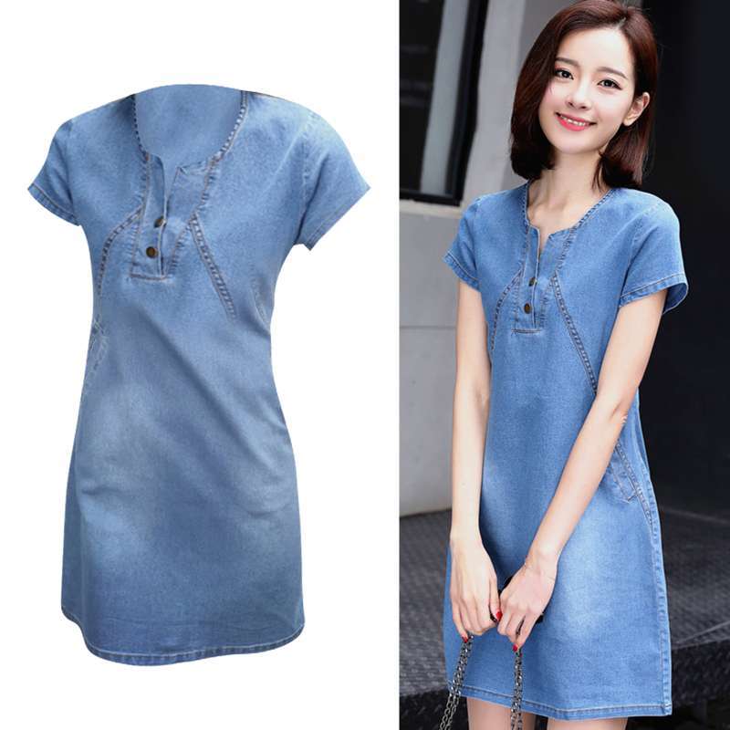 Promo OEM Womens Sexy Denim Dress 